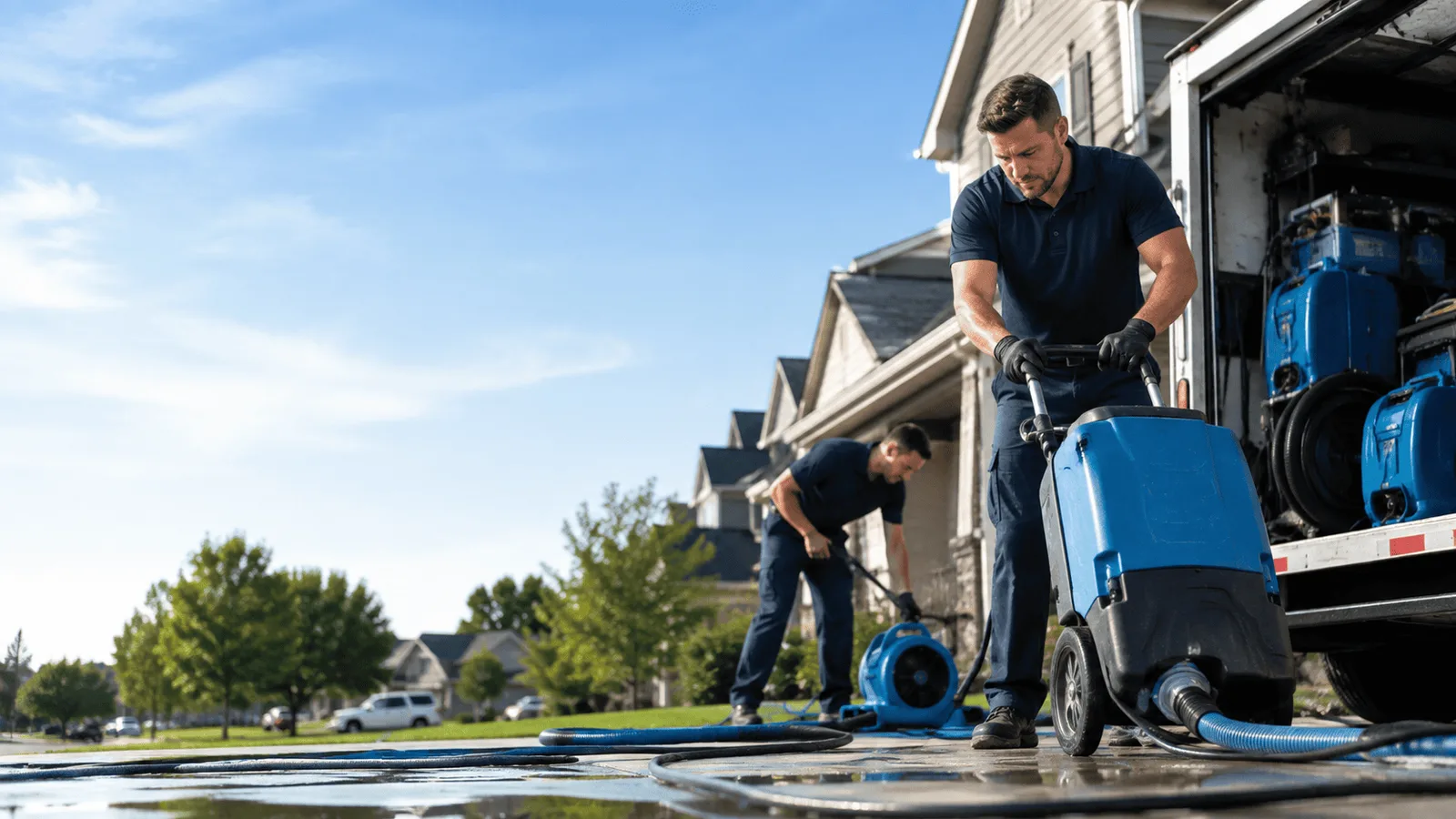 Basement Flooding being performed in Amador City, CA